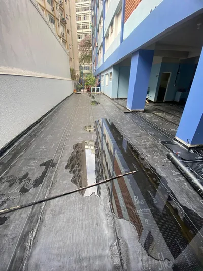 Calçada interna do Condomínio Edifício Palácio depois da obra — foto 14 de 35
