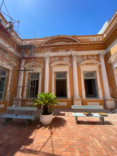 Prédio da Prefeitura de Porto Alegre durante a revitalização — foto 3 de 13