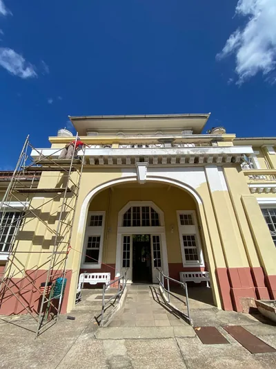 Prédio da ETA Moinhos de Vento do DMAE durante a revitalização — foto 12 de 20